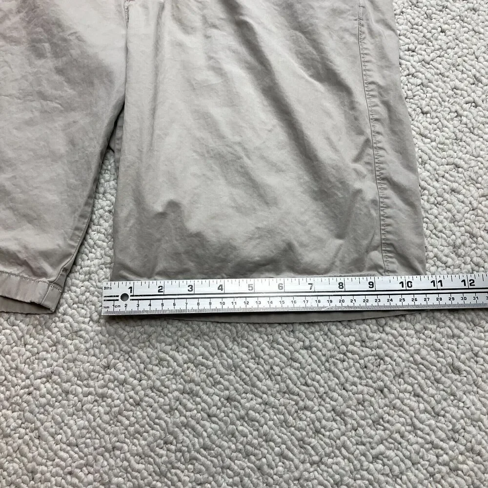 J.Crew Club Shorts Mens 33 Cotton Beige Chino Straight Solid 11